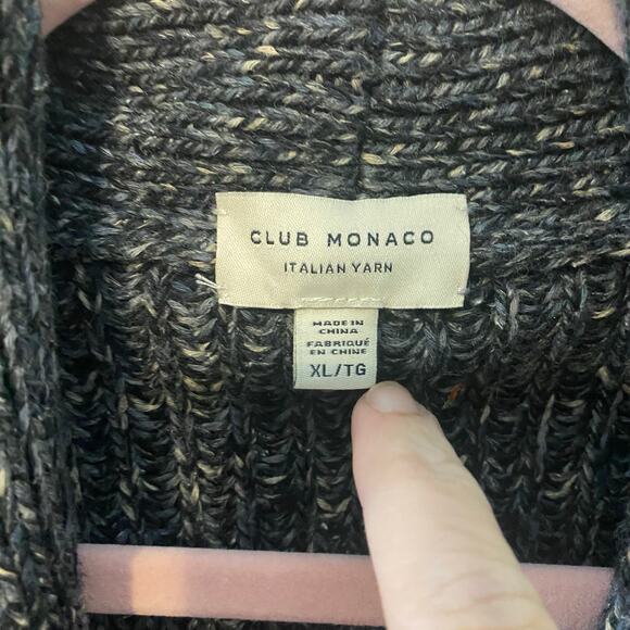 Club Monaco Dark Blue Knit Cardigan - Picture 4 of 9